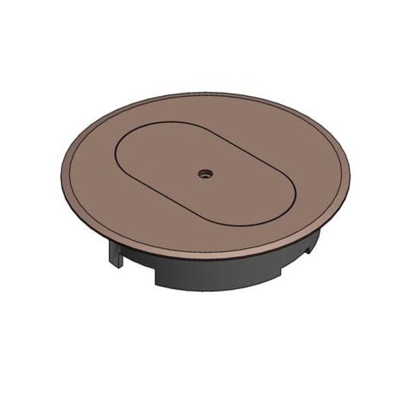 Carlon Electrical Box Cover, Round, Non-Metallic, Duplex Receptacle E97DSC