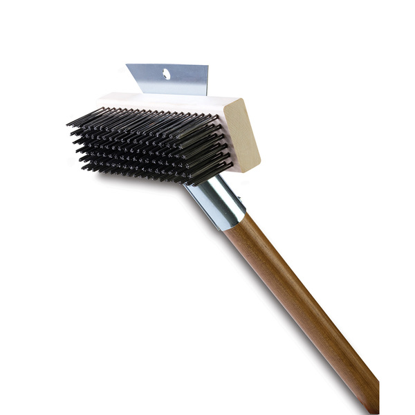 Malish Grill Brush, 6 Rows, 19 Columns, 27" Handle, PK 8 EBB