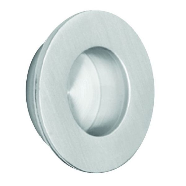 Omnia Round Flush Pull Satin Stainless Steel 2" 7501.32D