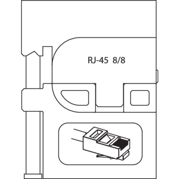 Gedore Module Insert For Modular Plugs, Depth: 30mm 8140-16