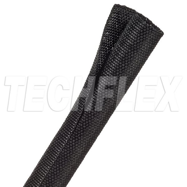 Techflex Woven Wrap, F6, 5/8", Black F6W0.63BK