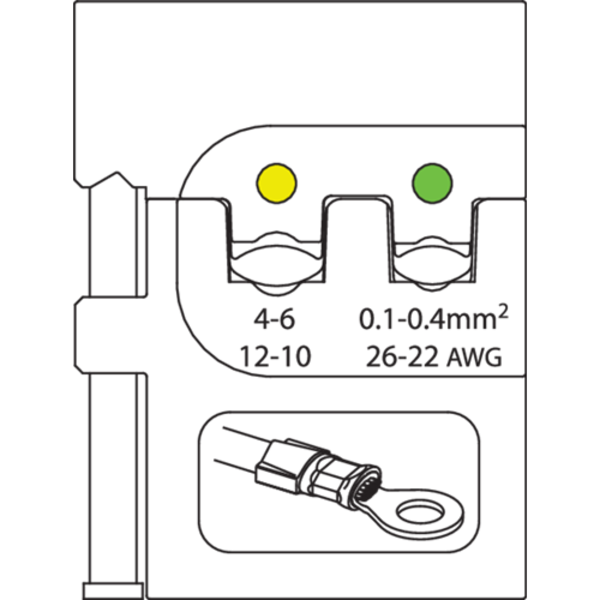 Gedore Module Insert, Insulated Terminals, 0.1 8140-01