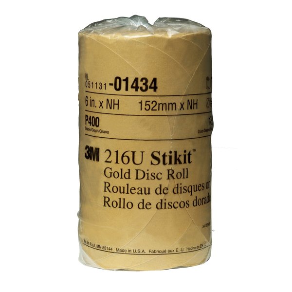3M Disc Roll, 6", Gold, PK175 1434
