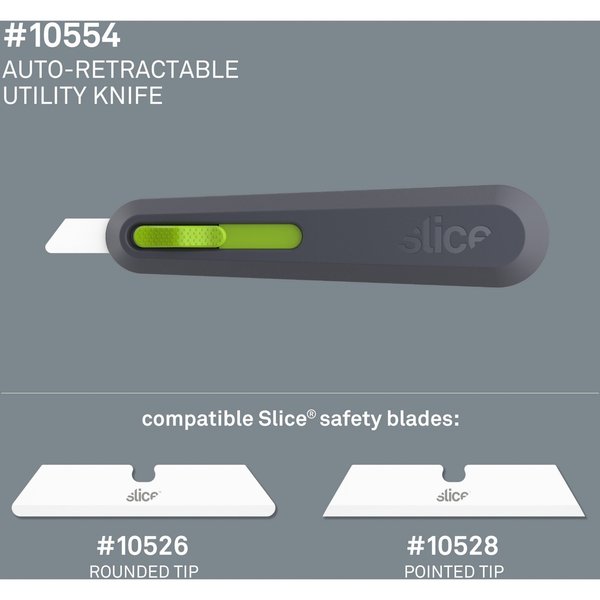 Slice Squeeze Knife Auto Retractable Metal Handle - 10493