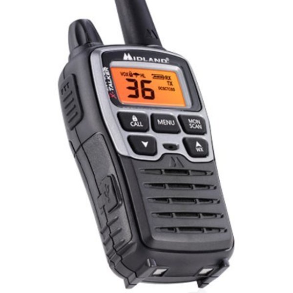 Midland Portable 2-Way Radio, 1.5W, 38 mi., 12 hr. T71VP3 Zoro