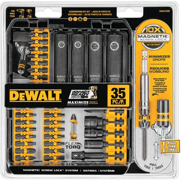 DeWalt DWA2T35IR 35-Piece Screwdriver Bit Set