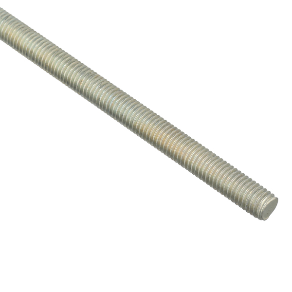 Zoro Select Fully Threaded Rod, 1/2"-13, 3 ft, Steel, Grade A, Zinc Plated Finish U20300.050.3600