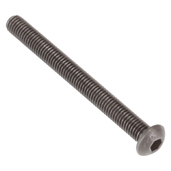 Zoro Select M8-1.25 Socket Head Cap Screw, Black Oxide Steel, 80 mm Length, 100 PK M07150.080.0080