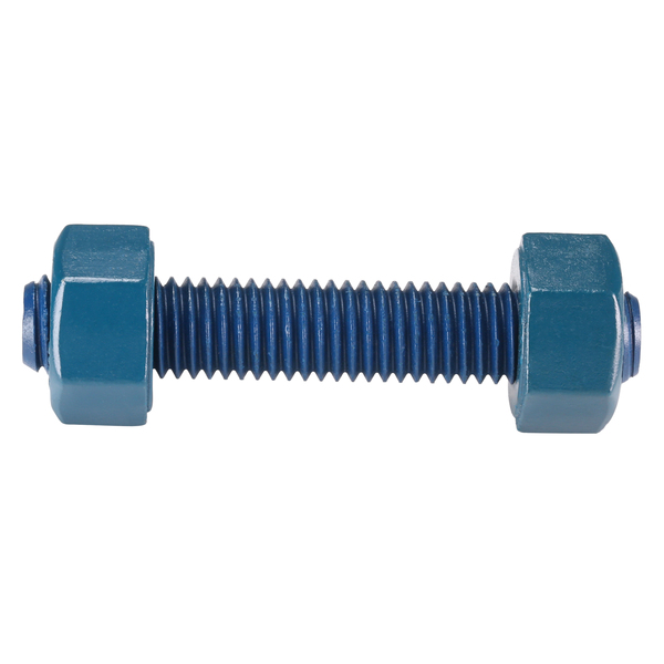 Usa Fastener Fully Threaded Stud, 1/2"-13, 3 in, Steel, Grade B7, Fluoropolymer Coated Finish, 4 PK B7-.5-3