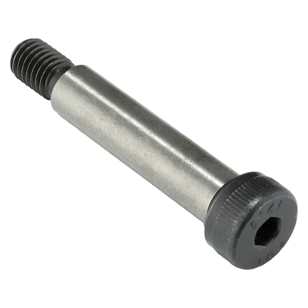 Zoro Select Shoulder Screw, M10-1.50 Thr Sz, 16 mm Thr Lg, 50 mm Shoulder Lg, Alloy Steel, 5 PK M07111.120.0050