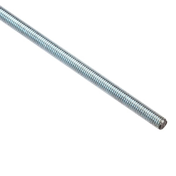 Zoro Select Fully Threaded Rod, 10-32, 6 ft, Steel, Grade A, Zinc Plated Finish U20365.019.7200