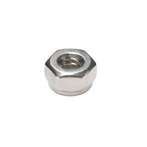 Zoro Select Nylon Insert Lock Nut, #10-24, 18-8 Stainless Steel, Not Graded, Plain, 1/4 in Ht, 50 PK U51738.019.0001