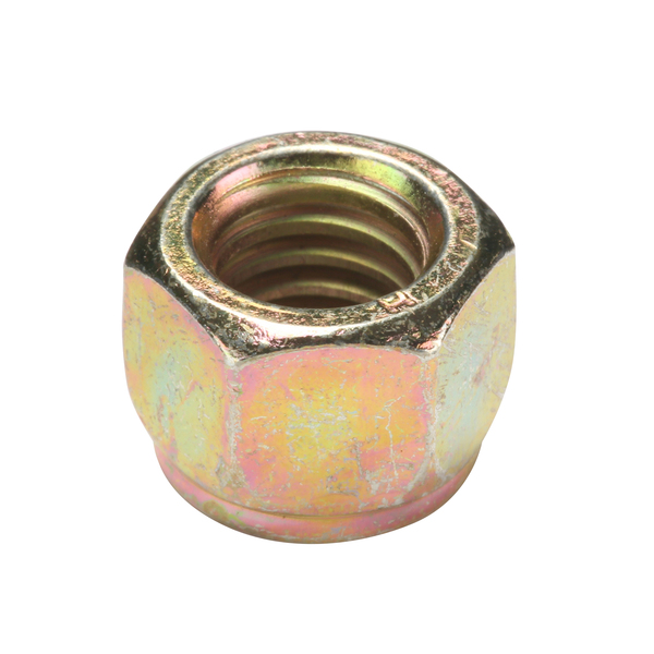 Zoro Select Nylon Insert Lock Nut, 3/8"-16, Steel, Grade 8, Yellow Zinc, 15/32 in Ht, 50 PK U12450.037.0001