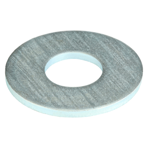 Zoro Select Flat Washer, For Screw Size 1/2" , Steel Zinc Plated Finish, 50 PK U38130.050.0001