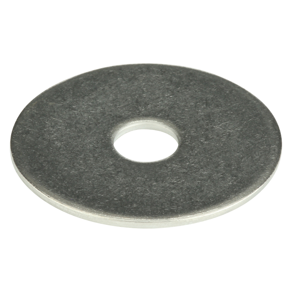 Zoro Select Fender Washer, Fits Bolt Size 1/4" , Stainless Steel Plain Finish, 50 PK U51530.025.0125