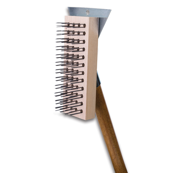 Malish Broiler Brush, 4 Rows, 12 Columns, 27" Handle, PK 12 GGB