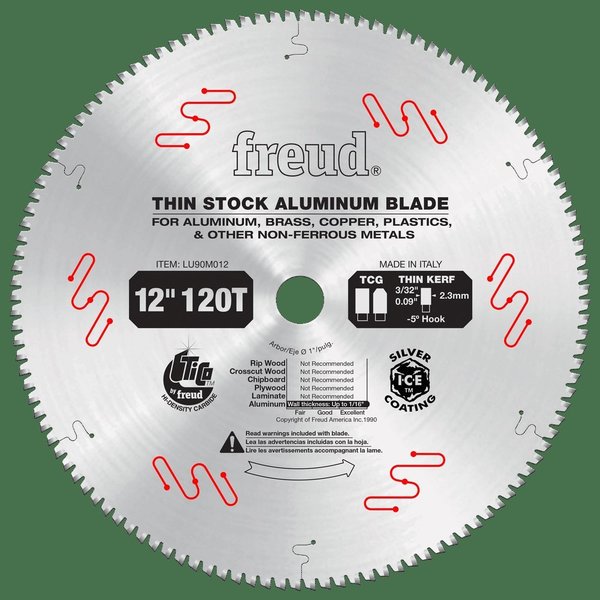 Freud Thin Stock Non-Ferrous Metal Blade, 12 LU90M012