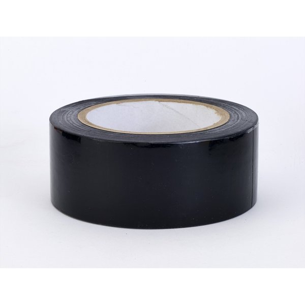 Mutual Industries 2" X 36Yd Black Aisle Marking Tape, 24Rls 17785-91-2000