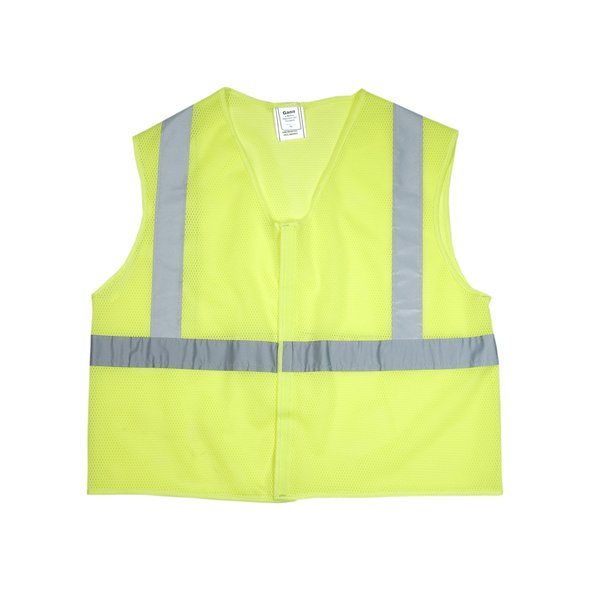 Mutual Industries Cl2 Mesh Flame Retardant Lime Vest, Medium 20025-0-102