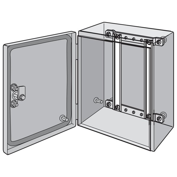 Nvent Hoffman DIN Type Rails, fits 200mm, Steel LDR3P20