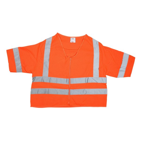 Mutual Industries Cl3 Flame Retardant Vest, 2X-Large Orange 80161-0-105