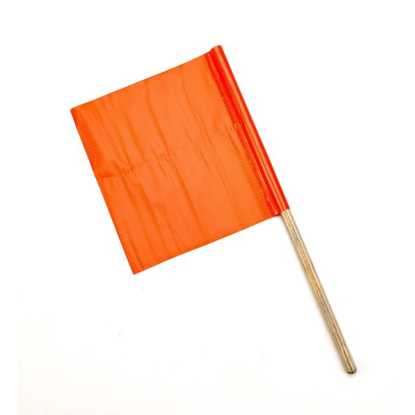 Mutual Industries Orange Safety Flags, 18X18X27In, 10C 14994-27-18