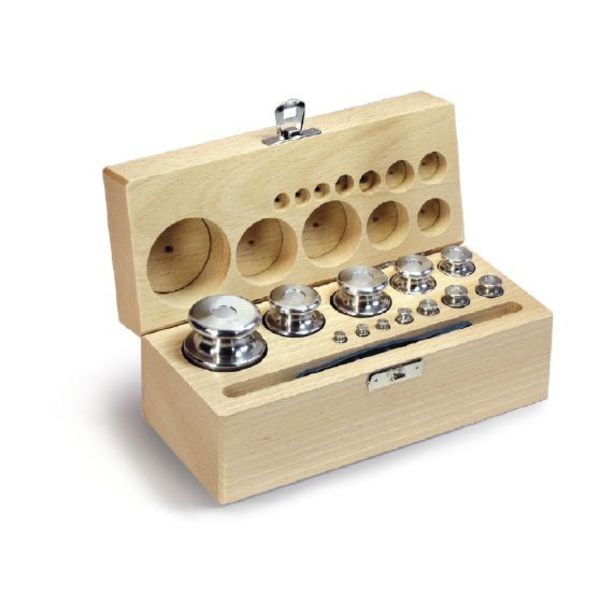 Kern F2 1 g - 200 g Set of weights in wooden 334-04