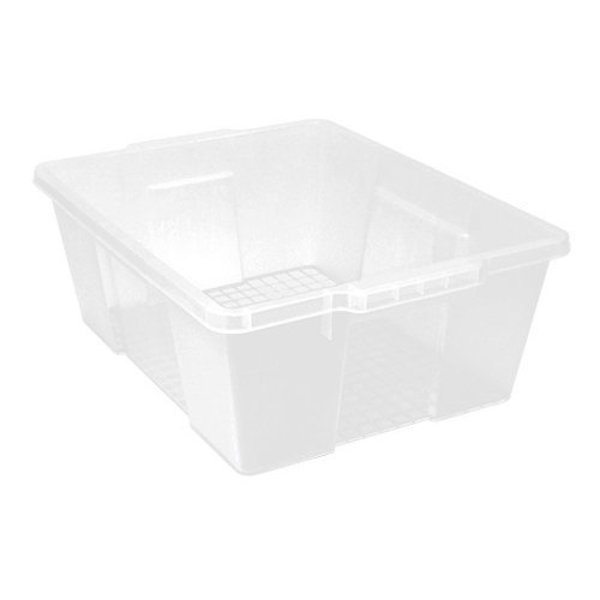 Quantum Storage Systems Latch Container, 21"X15-7/8"X7-3/4", Clear LC191507CL