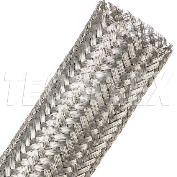 Techflex Tinned Copper, Tubular Braid, 2" MBN2.00SV