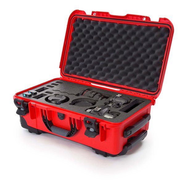 Case with Foam for 2 Bodies DSLR Red