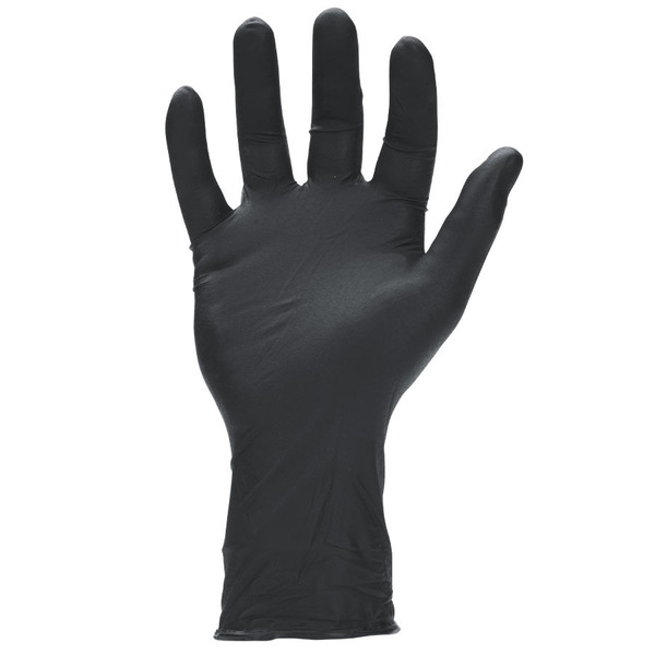 Sw Safety Megaman, Nitrile Exam Gloves, 8.5 mil Palm, Nitrile, Powder-Free, M, 50 PK, Black N260883