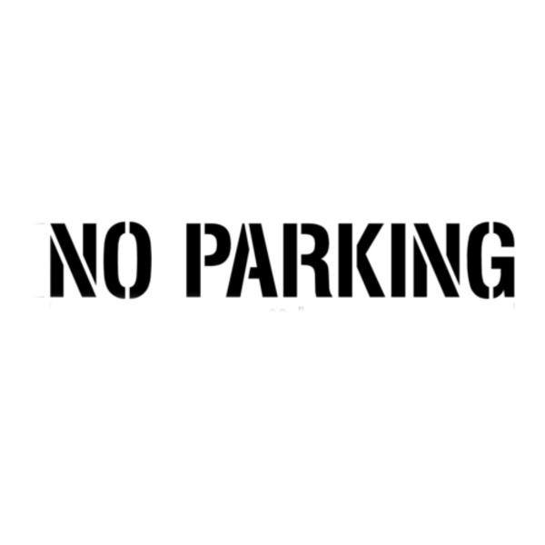 Newstripe Stencil, 12", NO PARKING, 1/8",  10000568