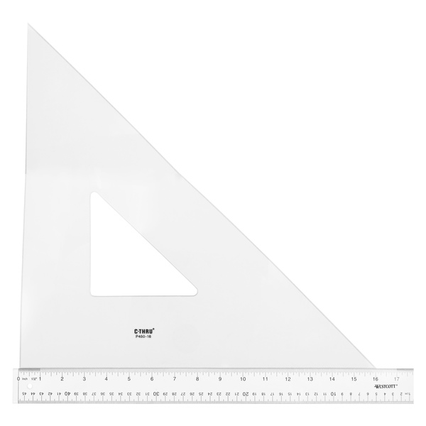 Westcott Triangles, 16" Professional Triangle -45/90 P450-16