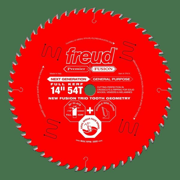 Freud Premier Fusion General Purpose Blade, 14 P414