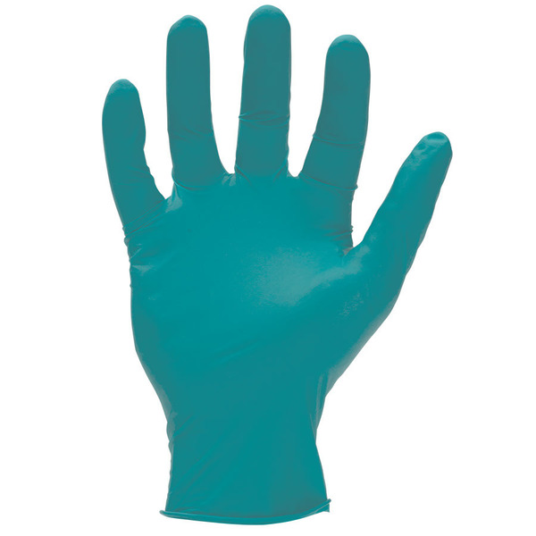 Sw Safety Powerform, Nitrile Exam Gloves, 5 mil Palm, Nitrile, Powder-Free, L, 100 PK, Teal N200364