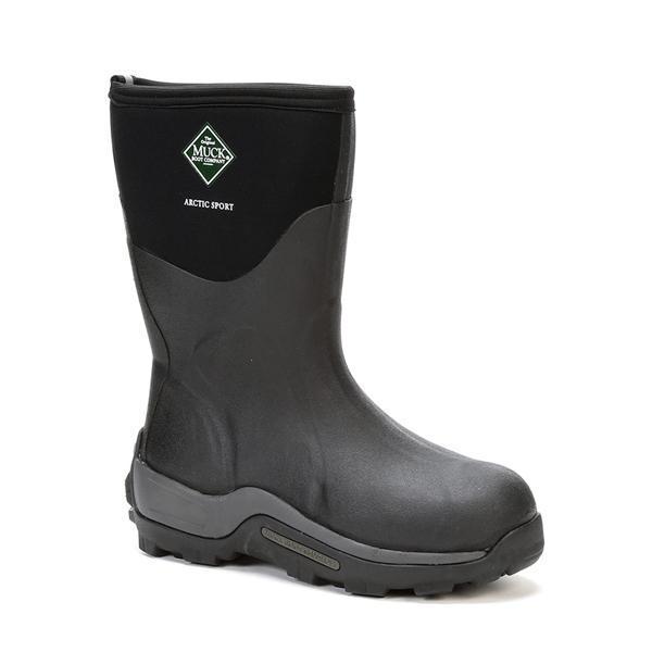 Muck Boot Co Arctic Sport Mid, Black, 7, PR ASM-000A-BLK-070