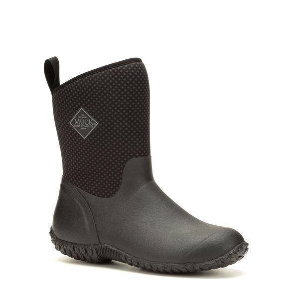 Muck Boot Co Muckster II Mid, Black / Gray / Roses, PR WM2-1ROS-BLK-050