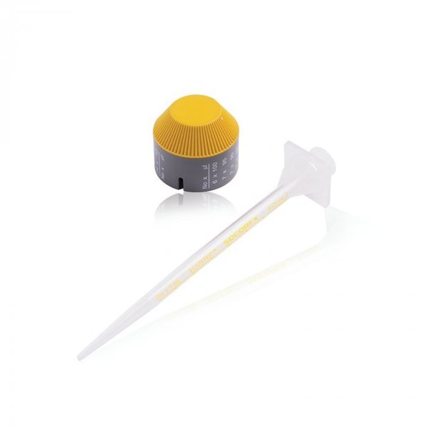 Wheaton Pipettor Syringe, 0.75mL, Yellow, PK50 W851616