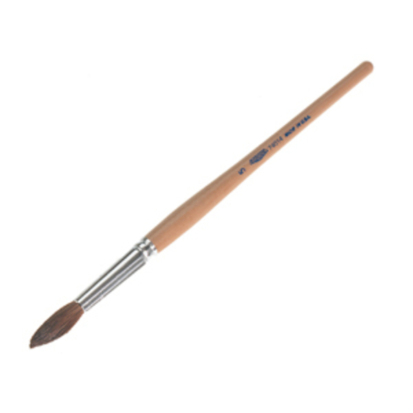 Osborn #1 Round Lacquering Paint Brush, Wood Handle 0007401000