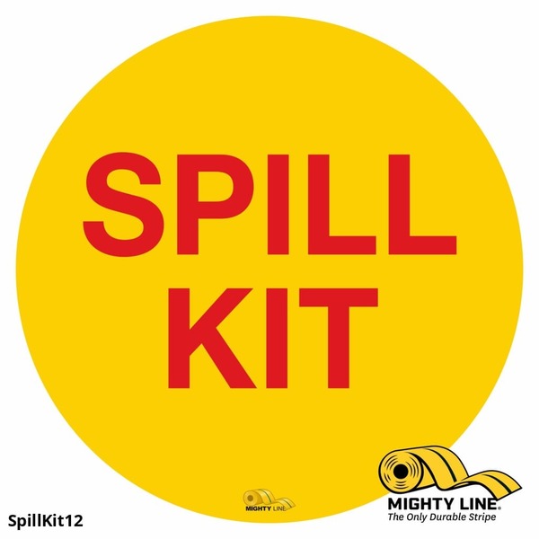 Mighty Line Spill Kit, Floor Sign, Industrial Streng, SPILLKIT12 SPILLKIT12