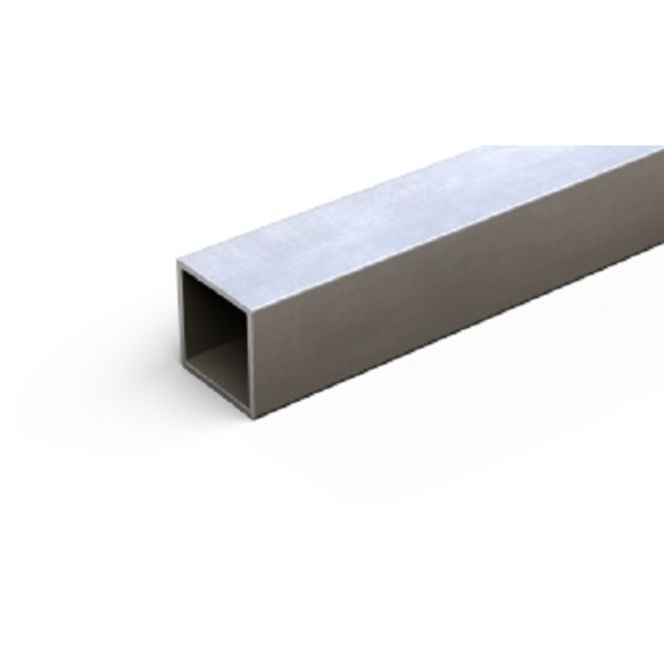 Zoro Select Aluminum Square Tube, Aluminum, 6061 Alloy Type, 2 1/4 in, 1 ft L. 18018_12_0