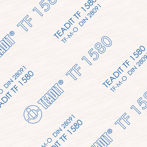 Teadit Restructured PTFE gasket sheet, Thickness: 1/16" TEALON TF1580