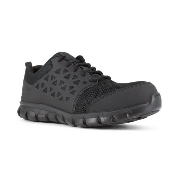 Reebok Safety Shoe, 8, M, Black, Composite, PR RB4039