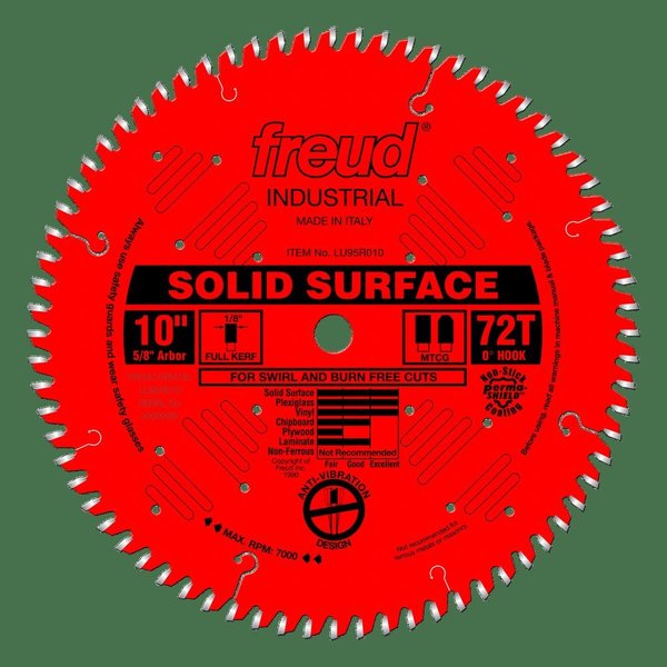 Freud Solid Surface Blade, 10 LU95R010