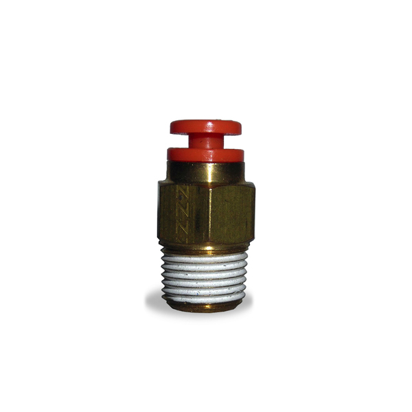 Velvac Push-Lock, Male Connector, 1/4"x1/8" 016142