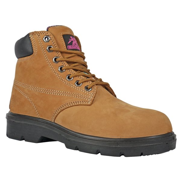 Hoss Boot Co Size 7.5 Women's 6 in Work Boot Steel Work Boot, Tan MT50161