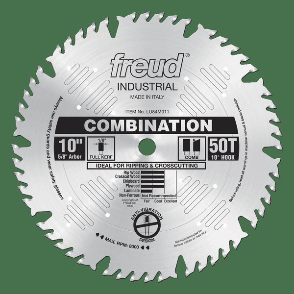 Freud Combination Blade, 10 LU84M011