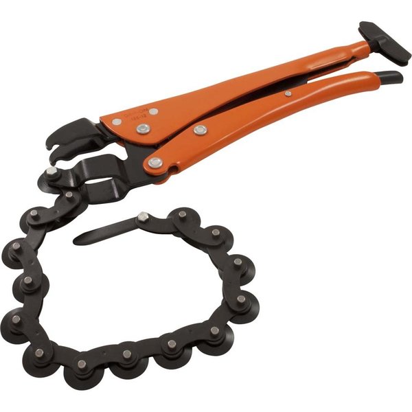 Grip-On 186-12 12-Inch Chain Pipe Cutter Locking Pliers, Heavy Duty in  Orange Epoxy