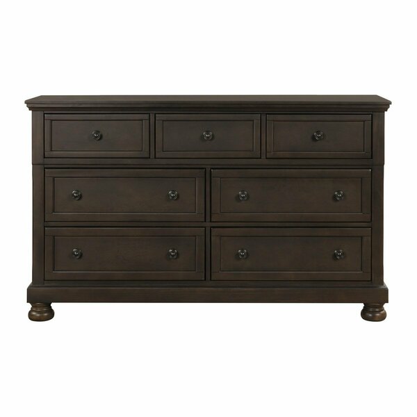 Homelegance Begonia Bedroom Dresser, Grey 1718GY-5