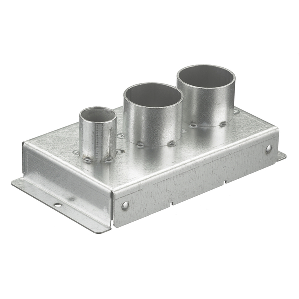 Hubbell Wiring Device-Kellems Recessed 8 Series, Replacement Fitting Box,  (1) 3/4 EMT and (2) 1-1/4 EMT S1R8JNC9